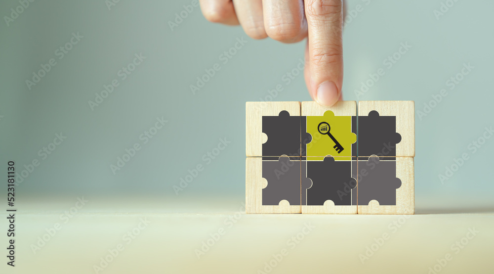 Key to success concept. Business strategy and solution for process ...