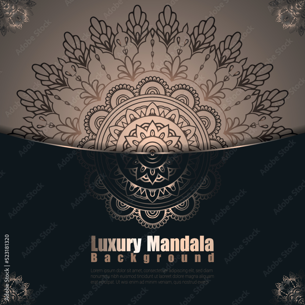 Luxury mandala background design premium EPS