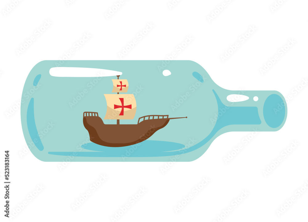 columbus caravel ship bottled columbus caravel ship bottled