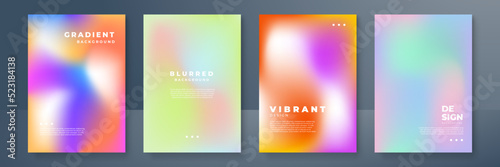 Abstract deep red and blue vibrant gradient colors backgrounds for fashion flyer, brochure design. Set of soft, bright gradient wallpaper for mobile apps, ui design, banner, poster