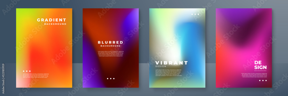 Minimal covers design. Cool gradient colors. Geometric blurred gradients. Vector illustration. Minimal covers design. Cool gradient colors. Geometric blurred gradients. Vector illustration.