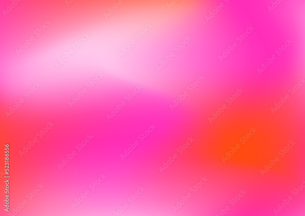 Gradient red yellow orange green blue pink blur abstract background