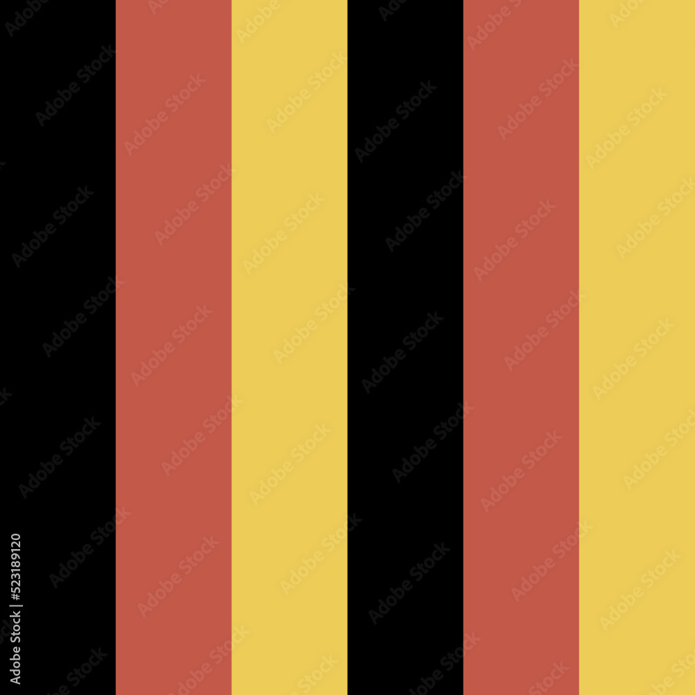 Patrón de estampado de rayas en tono negro, naranja y mostaza o amarillo