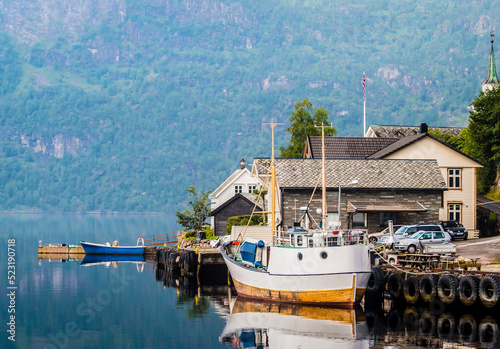 The small hamlet Vikanes Norway