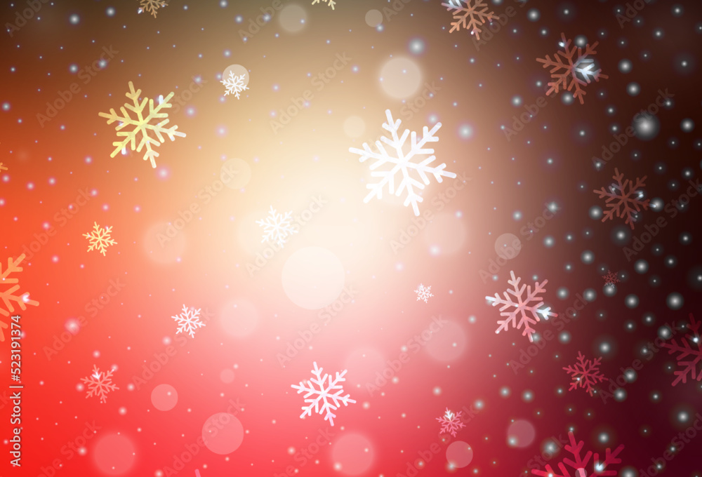 Dark Red, Yellow vector backdrop in holiday style. Dark Red, Yellow vector backdrop in holiday style.