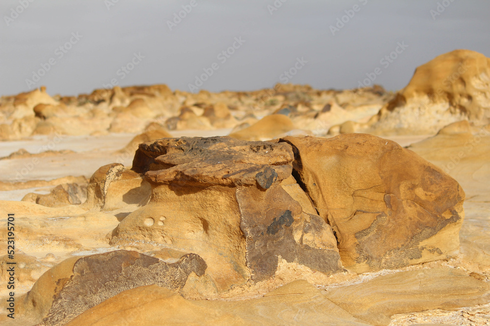Surface of the moon geological site in Tataouin, Tunisia, North Africa Surface of the moon geological site in Tataouin, Tunisia, North Africa