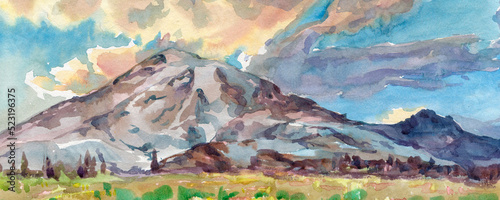 Mount Rainier National Park banner.