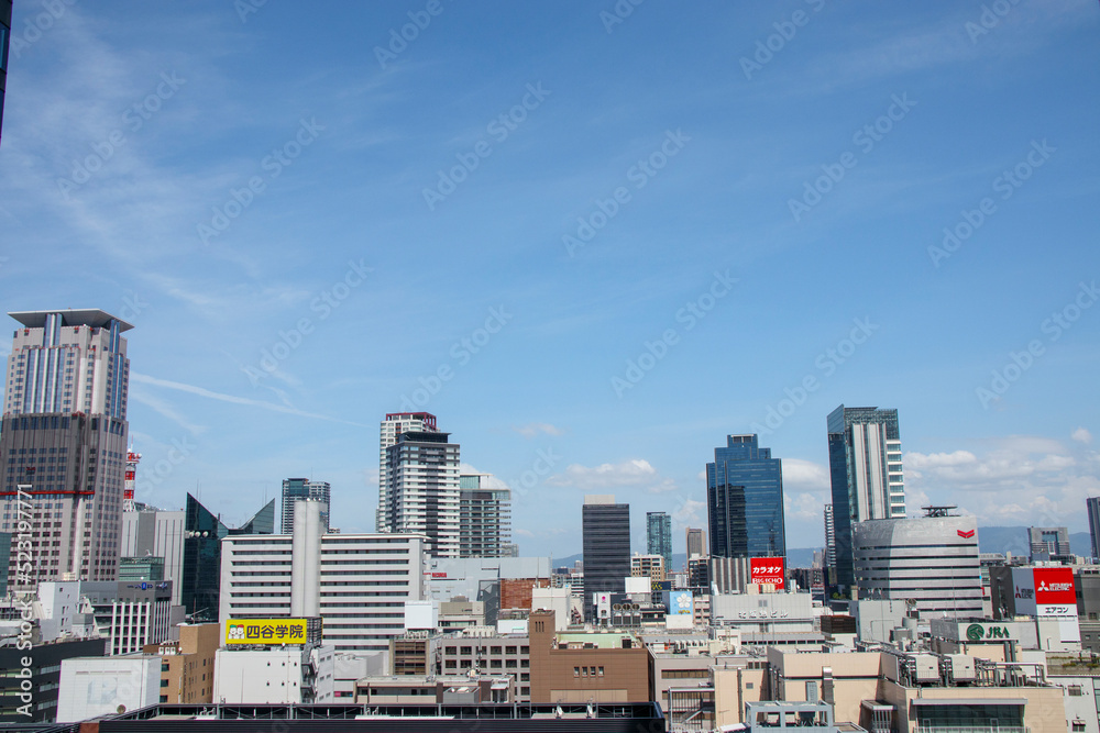 大阪・梅田の街並み