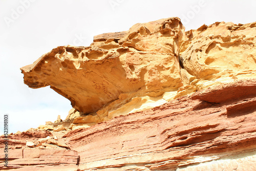 surface of the moon geological site in tataouin, Tunisia, North Africa