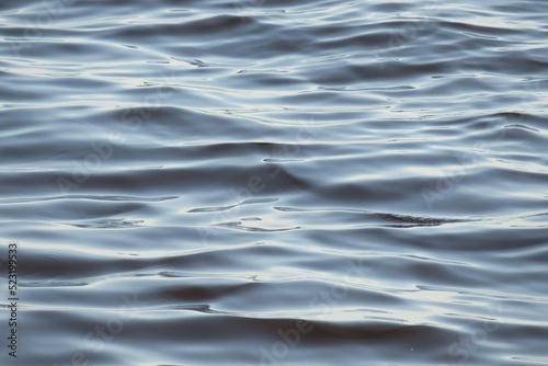 Closeup shot of the waves of water captured in Florida river