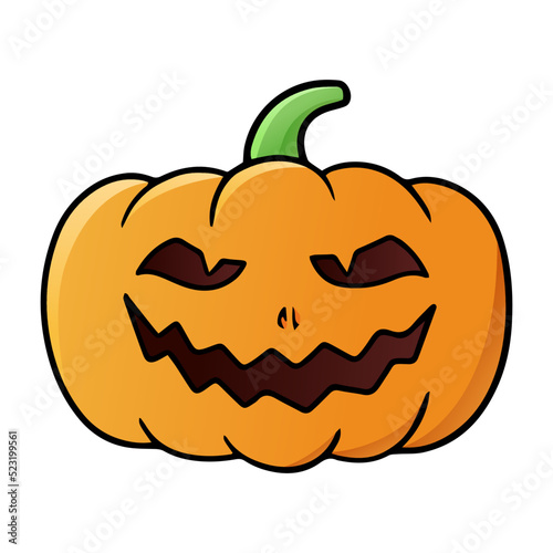 Pumpkin cartoon illustration isolated on white background