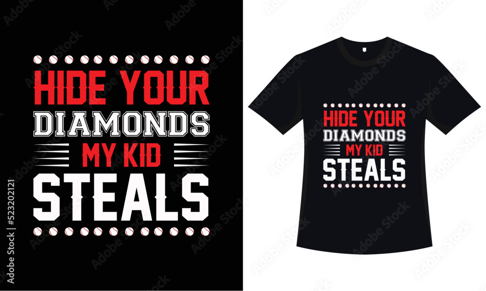 Fototapeta premium Baseball T-shirt design