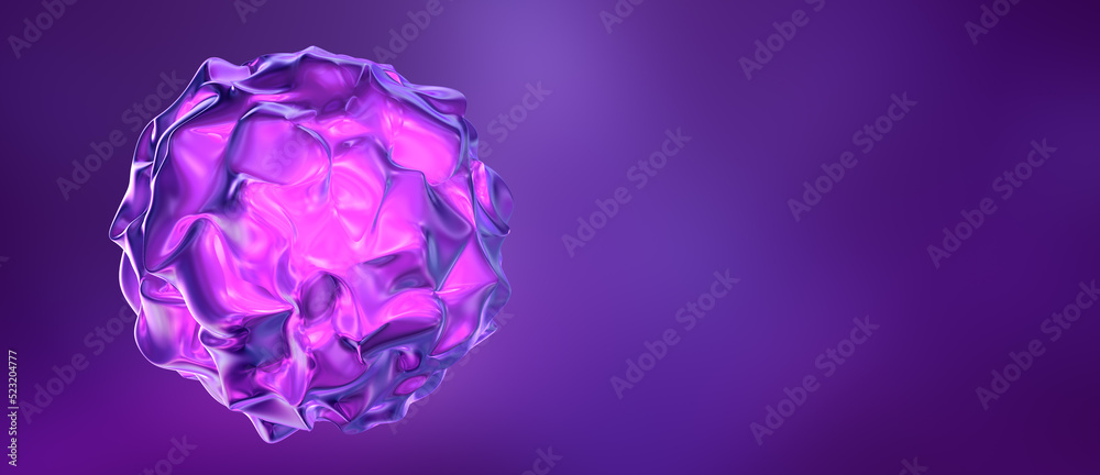 Sphere Purple Pink Fractal Distortion Background Sphere Purple Pink Fractal Distortion Background