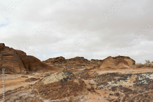 surface of the moon geological site in tataouin, Tunisia, North Africa