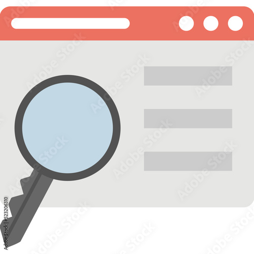 Web Browsing Flat Icon 