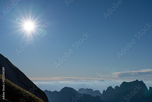 Wandern am Säntis in der Schweiz photo