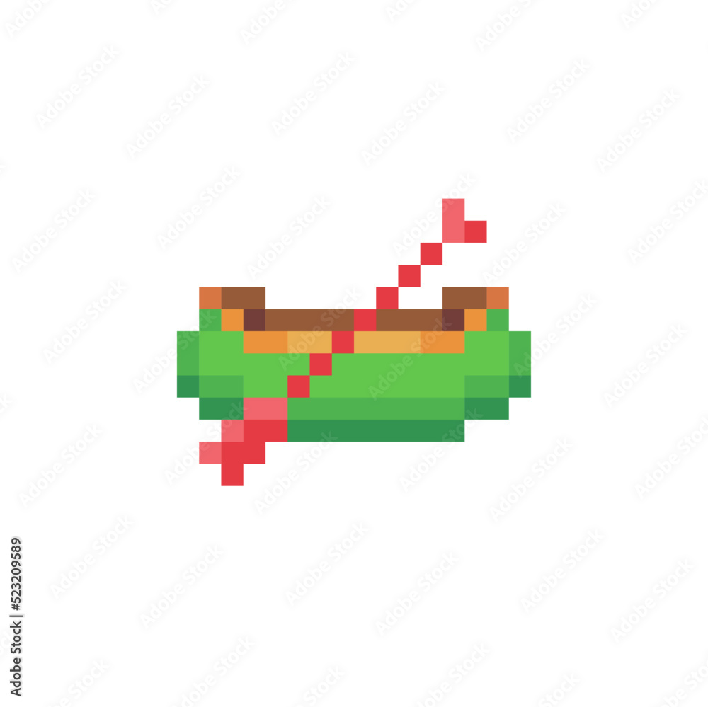 Canoe pixel art icon. Isolated vector illustration. 8-bit sprite. Design stickers, logo, mobile app. Canoe pixel art icon. Isolated vector illustration. 8-bit sprite. Design stickers, logo, mobile app.