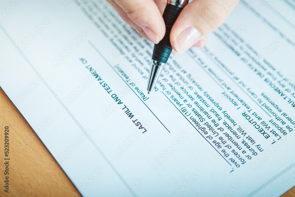 Last Will or testament