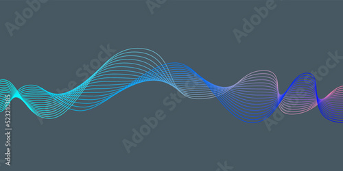 abstract smooth wave background design card template for birthday greeting wallpaper or poster fluid art ink style