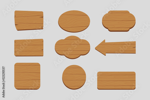 wodden sign board collection set
