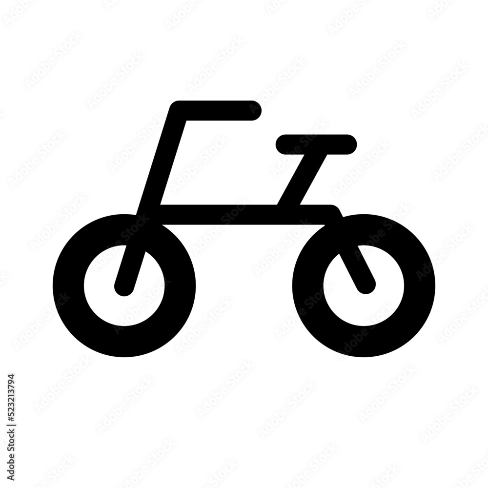 Bicycle with big tires. Vector. Bicycle with big tires. Vector.
