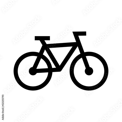 Bicycle and bike rental. Cycling. Bicycle parking sign. Vector.