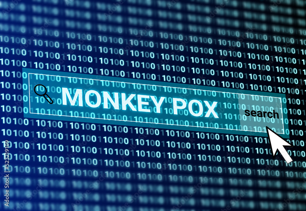 © SC studio - monkey pox search on internet with digital number and click icon illustration image. © SC studio - monkey pox search on internet with digital number and click icon illustration image.