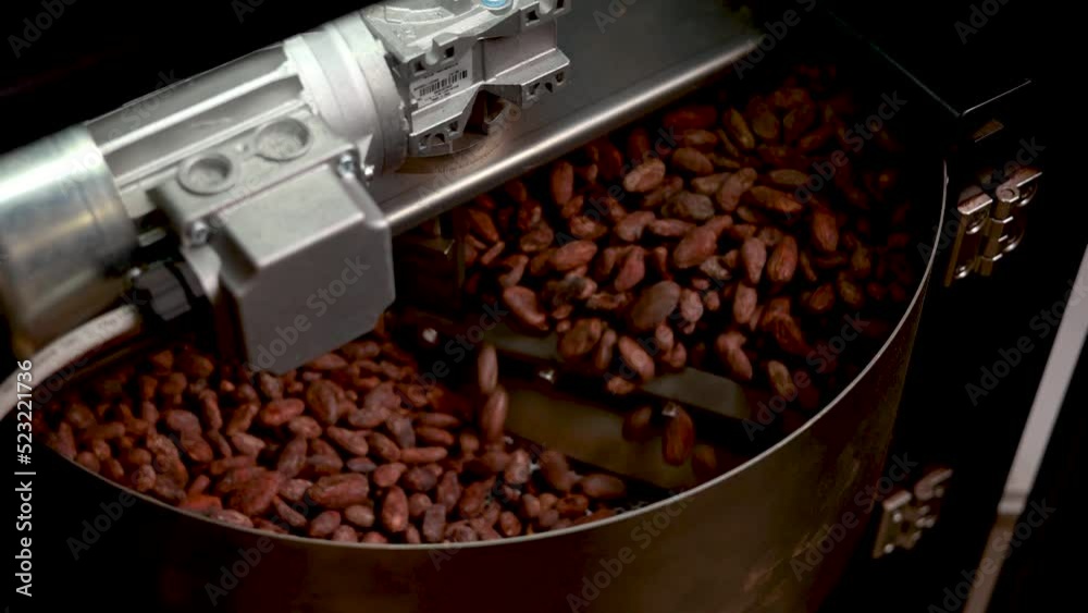sorting and roasting cocoa beans Stock ビデオ Adobe Stock