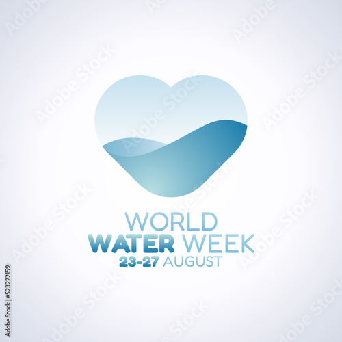 vector graphic of world water week good for world water week celebration. flat design. flyer design.flat illustration.