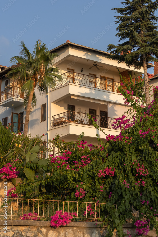 Fototapeta premium South Turkey real estate. Suburban houses.