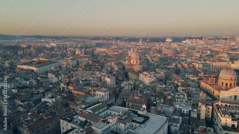 Pulling away from Rome to reveal various duomos and cathedrals Pulling away from Rome to reveal various duomos and cathedrals