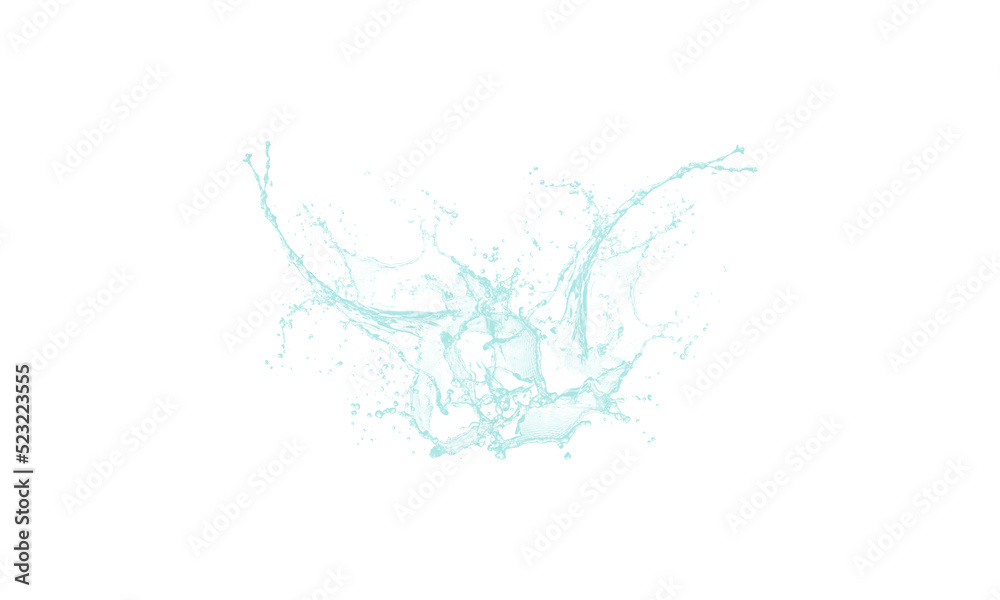 blue water splash