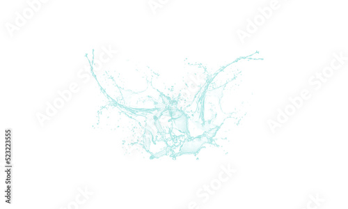 blue water splash