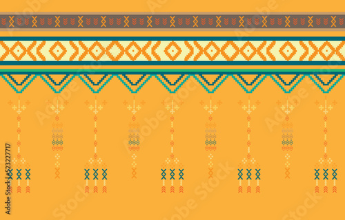 Geometric ethnic oriental pattern traditional Design for clothing, fabric ,book and blueprint. abstract geometric and tribal patterns, usage design local fabric patterns