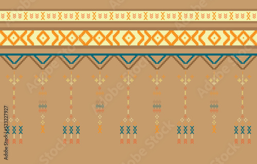 Geometric ethnic oriental pattern traditional Design for clothing, fabric ,book and blueprint. abstract geometric and tribal patterns, usage design local fabric patterns