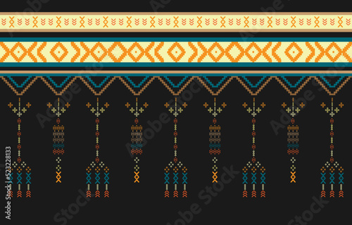 Geometric ethnic oriental pattern traditional Design for clothing, fabric ,book and blueprint. abstract geometric and tribal patterns, usage design local fabric patterns