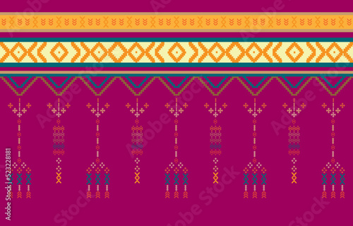 Geometric ethnic oriental pattern traditional Design for clothing, fabric ,book and blueprint. abstract geometric and tribal patterns, usage design local fabric patterns