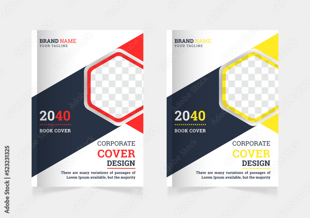 Minimal creative business corporate book cover design template a4 or can be used to annual report, magazine, flyer, poster, banner, portfolio, company profile, website, brochure cover design
