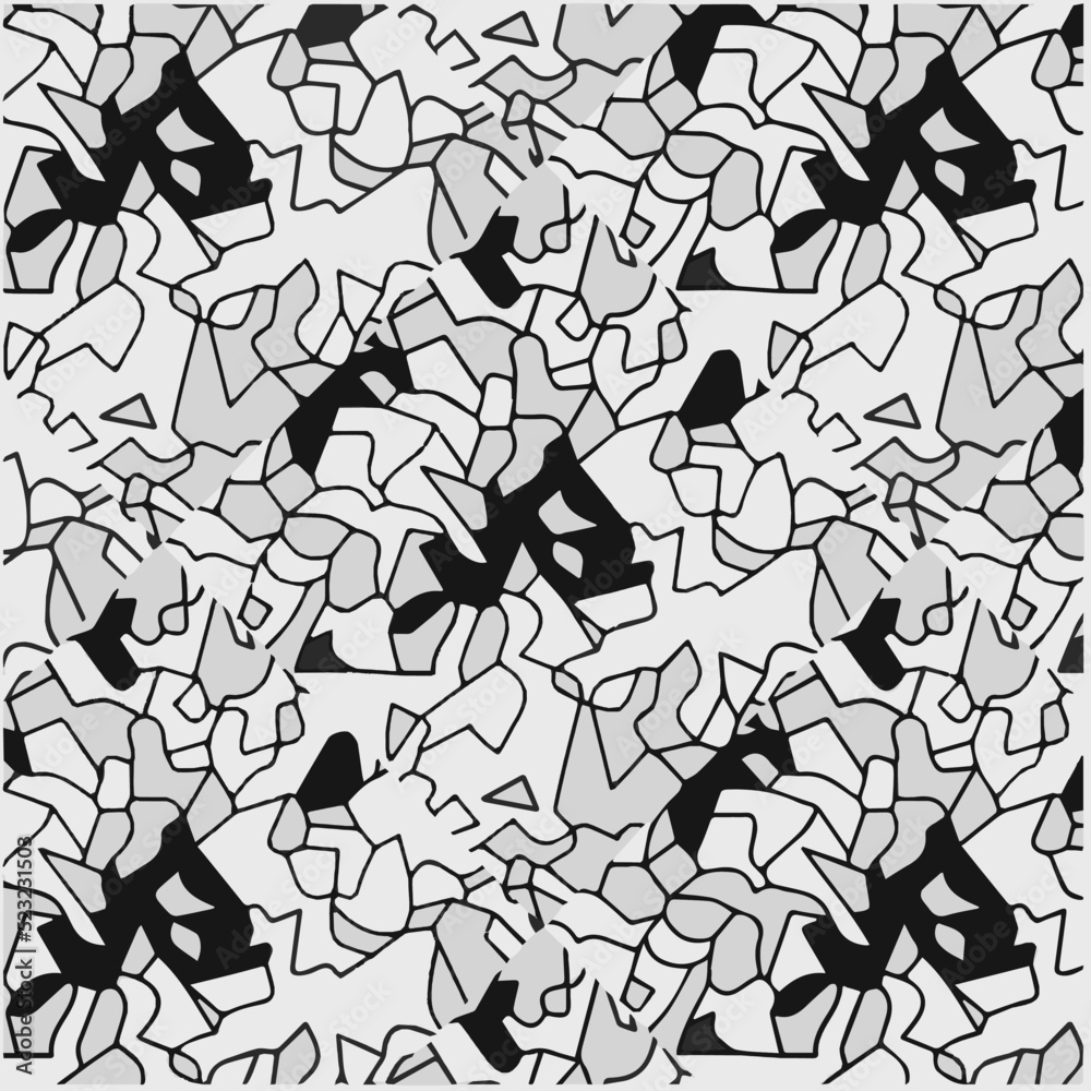 Halftone mosaic background. monochrome design of chaotic geometric shapes.Abstract mosaic vector background, tiling geometric pattern for wallpapers, wrapping paper or website backgrounds.
Halftone mosaic background. monochrome design of chaotic geometric shapes.Abstract mosaic vector background, tiling geometric pattern for wallpapers, wrapping paper or website backgrounds.