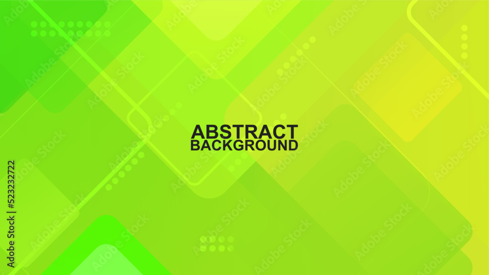 Fototapeta premium abstract modern square geometry green and yellow background vector illustration