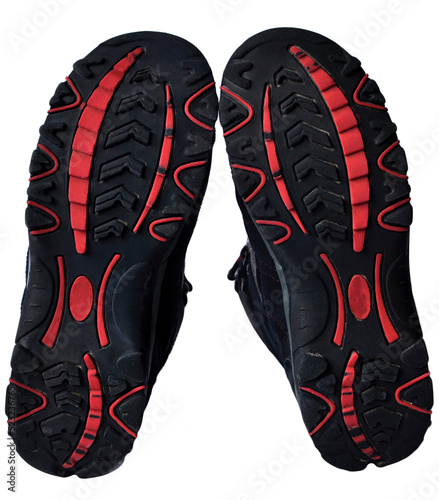 shoe sole on a white background. the concept of quality shoe soles. boot protector on light texture