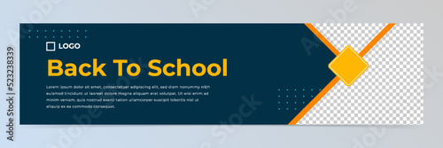 Modern abstract linkedin banner template	