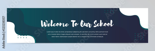 Modern abstract linkedin banner template	
