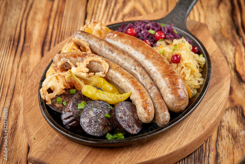sausage with potato and cabbage