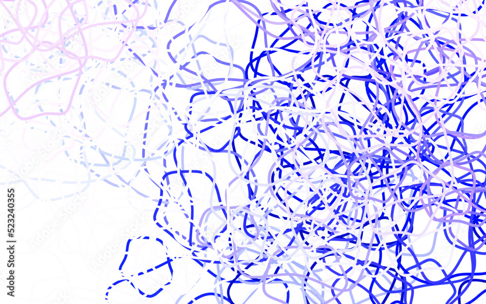 Obraz premium Light Pink, Blue vector backdrop with memphis shapes.