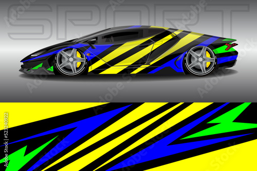 Race car livery design vector 