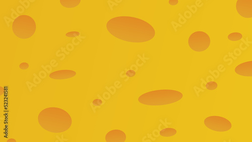 Cheese background. Yellow cheese texture. Vector illustration