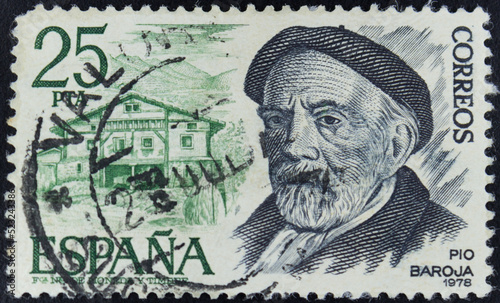Sello postal de España 1978, Pío Baroja, 25 pesetas