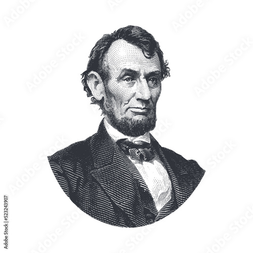 Canvas-taulu Abraham Lincoln | Farmhouse | EPS10