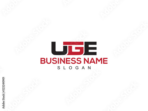 Creative UGE Logo Icon Vector, Simple uge Logo Letter Design For Your Brand photo